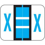 Tab Products Match TPAV Series Alpha Roll Labels - Letter X - Blue