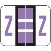 Tab Products Match TPAV Series Alpha Roll Labels - Letter Z - Lilac