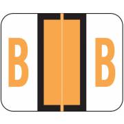 Smead BCCS Match TPPK Series Alpha Sheet Labels - Letter B - Fluorescent Orange