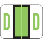 Smead BCCS Match TPPK Series Alpha Sheet Labels - Letter D - Fluorescent Green