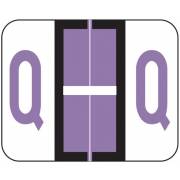 Smead BCCS Match TPPK Series Alpha Sheet Labels - Letter Q - Lilac