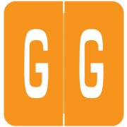 VRE GBS 8850 Match VRAM Series Alpha Roll Labels - Letter G - Orange