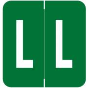 VRE GBS 8850 Match VRAM Series Alpha Roll Labels - Letter L - Dark Green