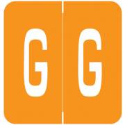 GBS 8848 Match VRPK Series Alpha Sheet Labels - Letter G - Orange