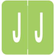 GBS 8848 Match VRPK Series Alpha Sheet Labels - Letter J - Light Green