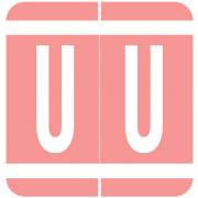 GBS 8848 Match VRPK Series Alpha Sheet Labels - Letter U - Pink