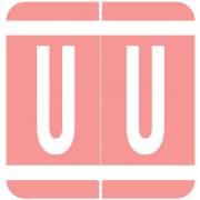 GBS 8848 Match VRPK Series Alpha Sheet Labels - Letter U - Pink