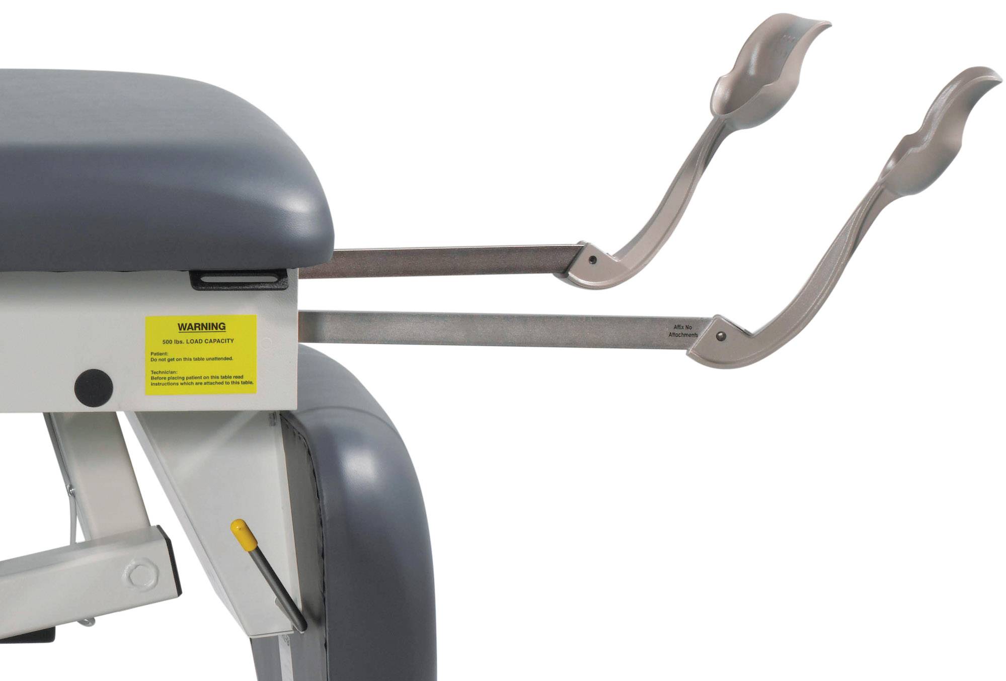 Optional Retractable Stirrups for Biodex Ultrasound Tables