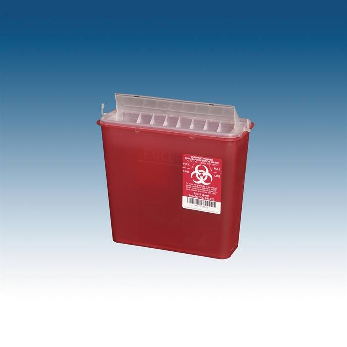 Sharps Container 5 Quart Red