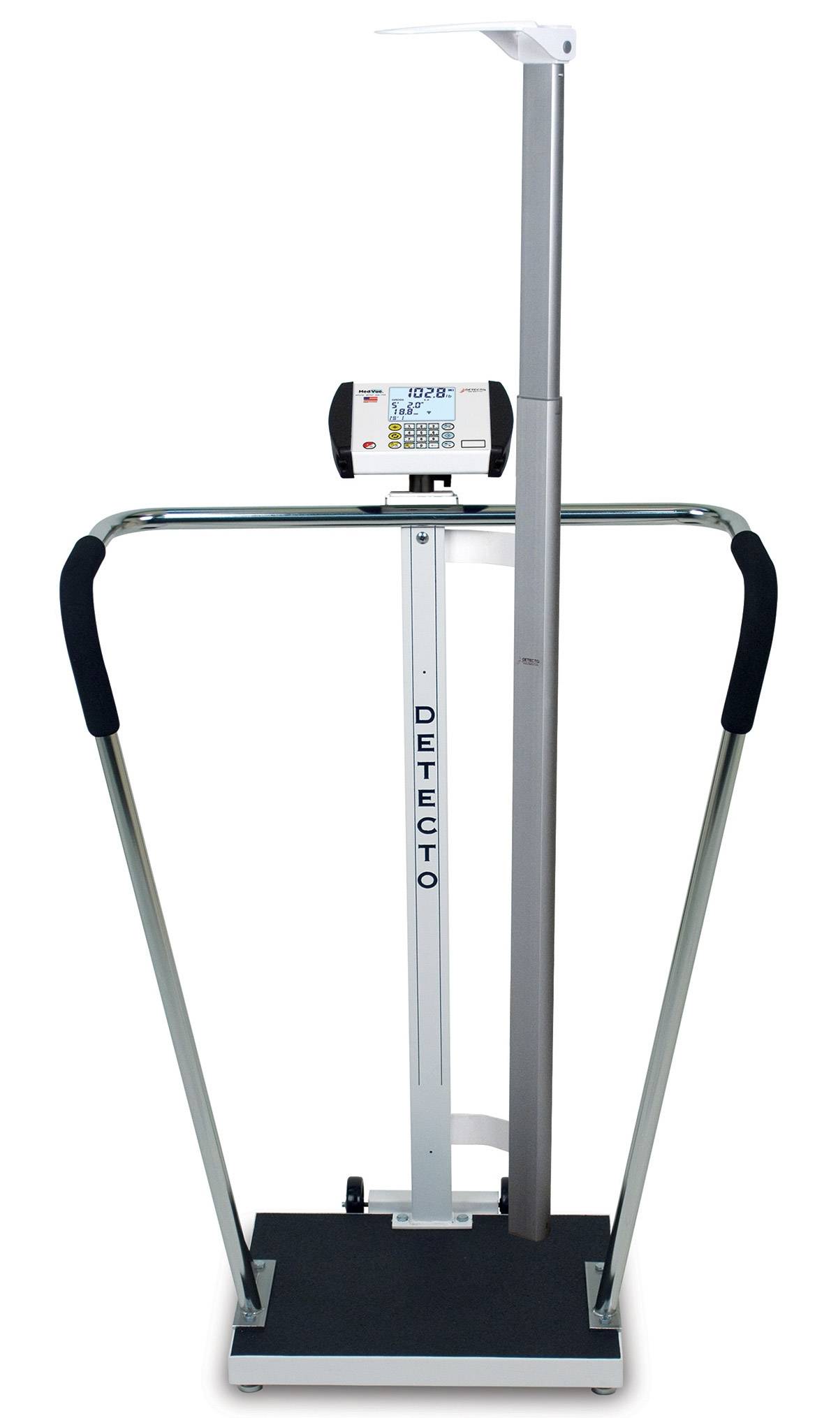 Detecto 6854DHR Bariatric Digital Scale with Digital Height Rod - 600