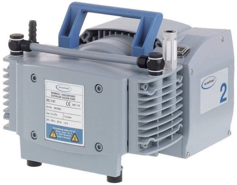 BrandTech 20732003 VACUUBRAND AluminumFKM MZ2 NT Diaphragm Vacuum Pump