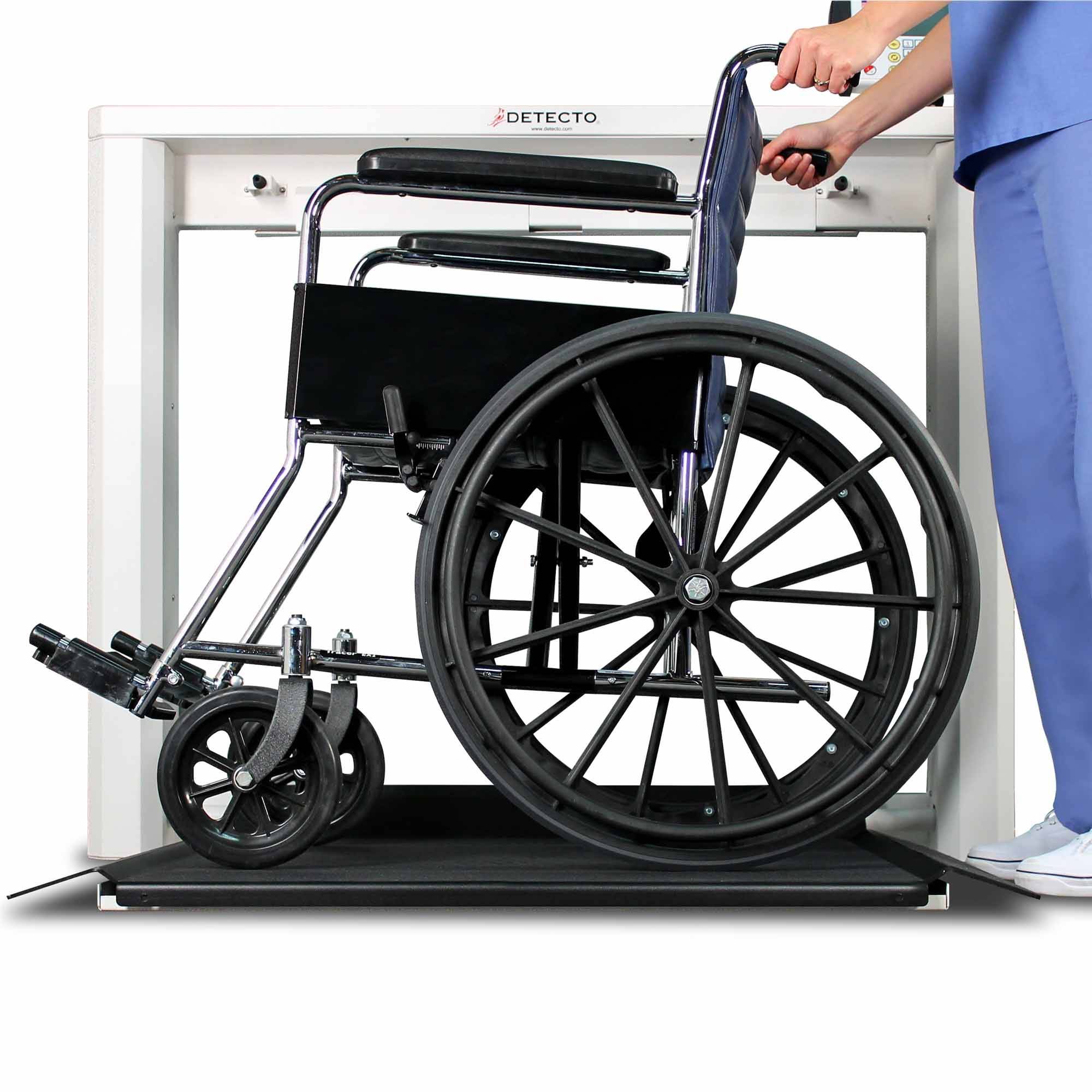 Detecto 7550 Series Wall Mount FoldDown Platform Wheelchair Scale