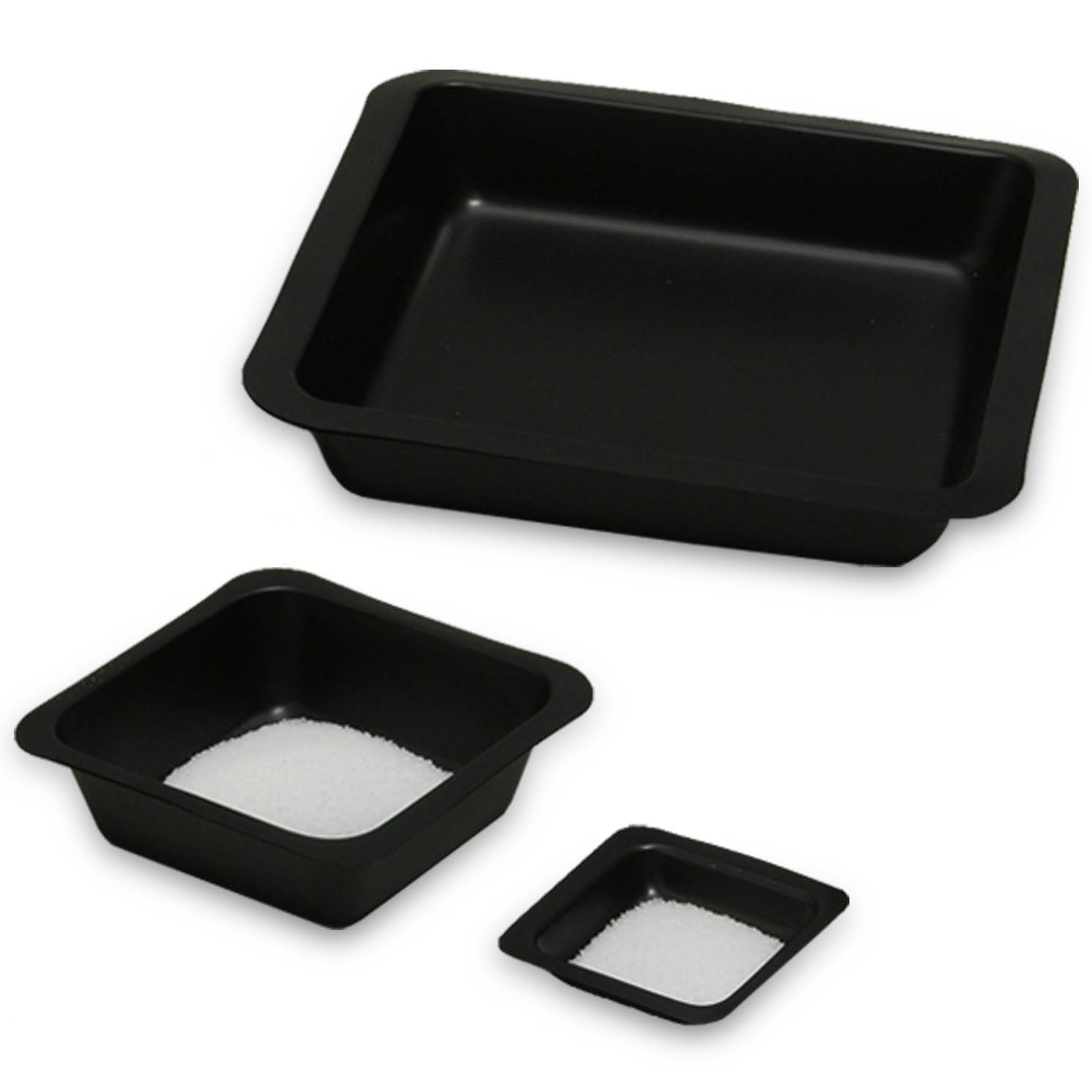 MTC Bio Disposable Black Antistatic Polystyrene Square Weigh Boat