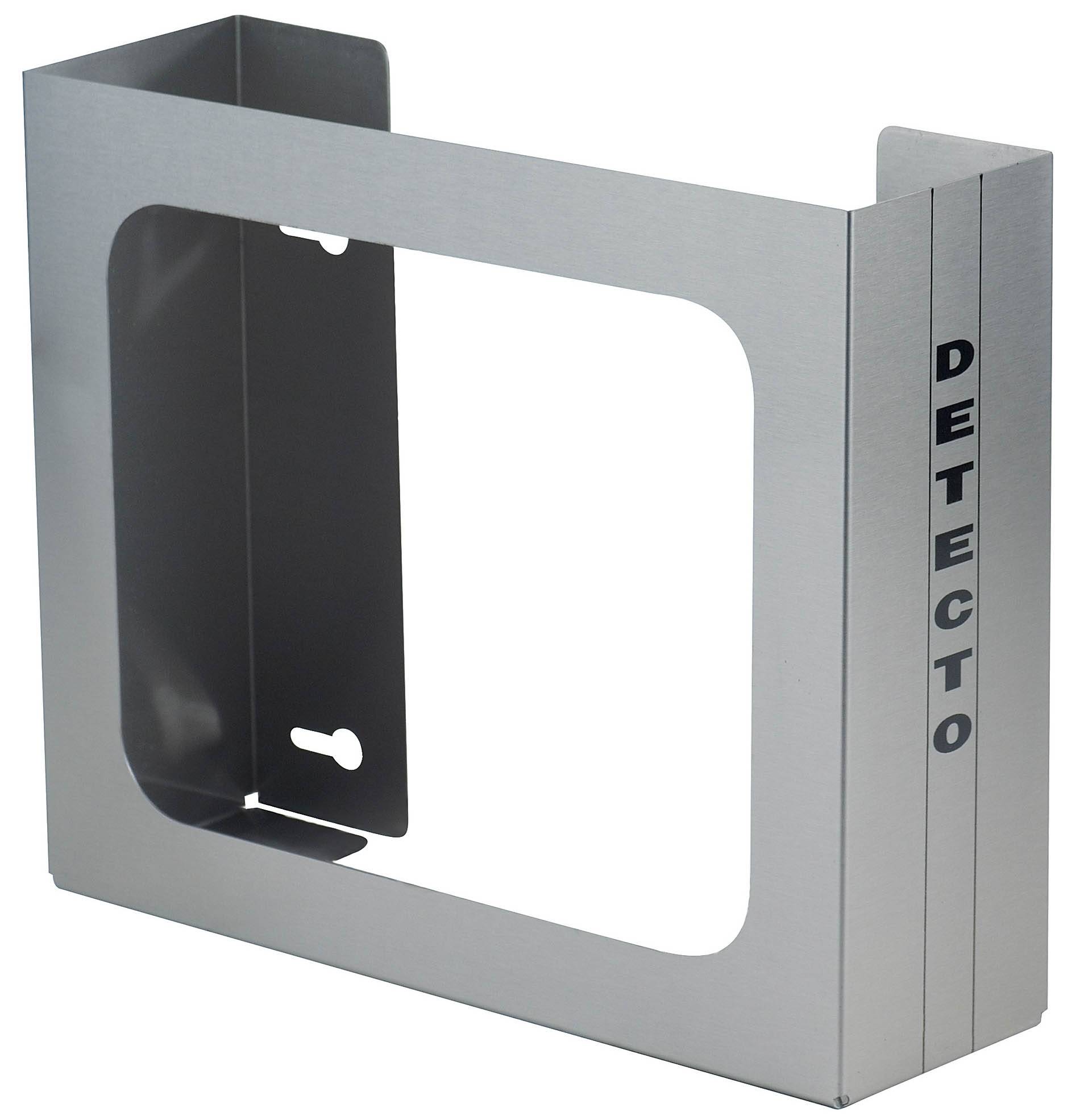 Detecto GH2SS Wall Mount Glove Box Holder Stainless Steel 2 Boxes