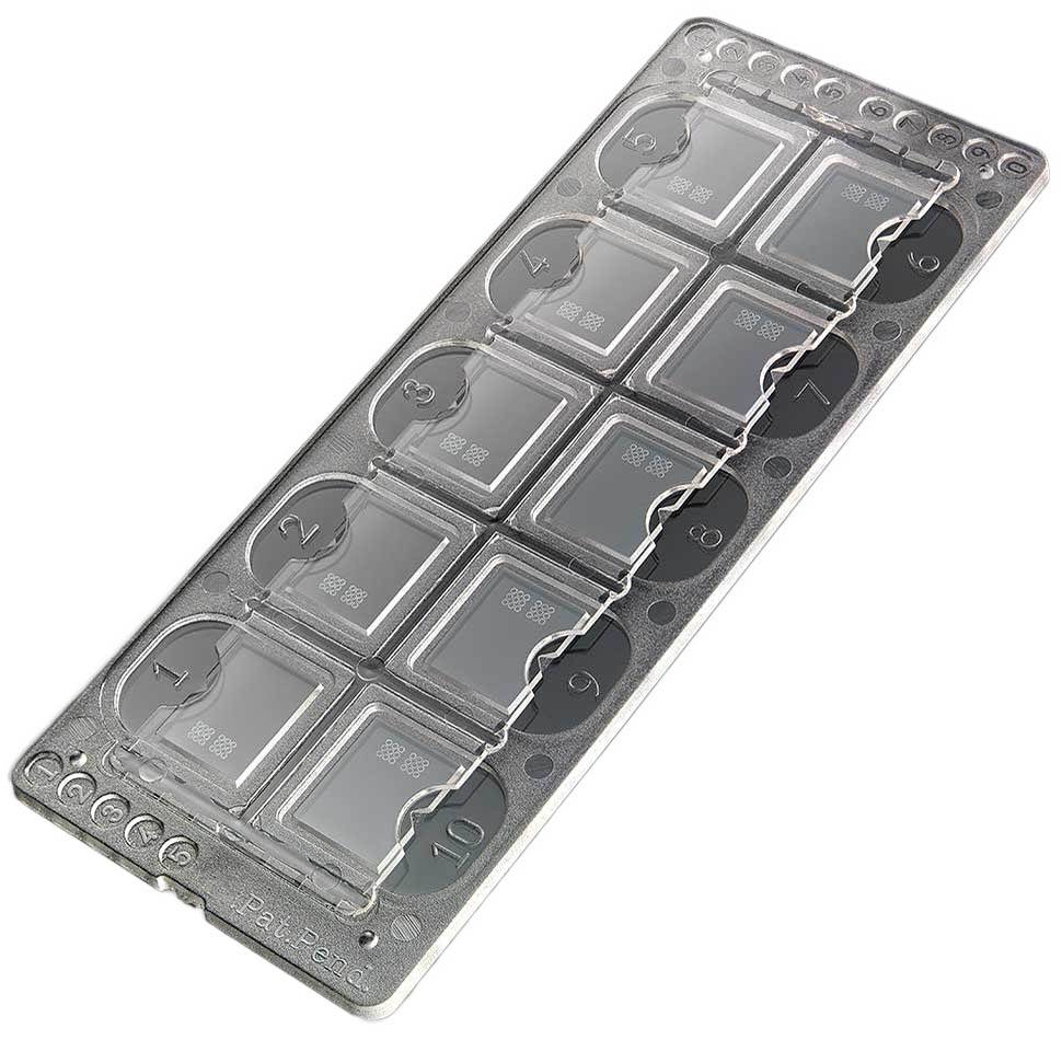 QuickRead Microscope Slide 10 Chamber Urinalysis Slide Globe 3805