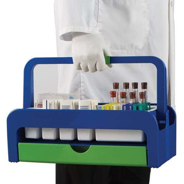 Droplet Phlebotomy Tray Tote With Inserts A 13mm Tube Rack HS2200A
