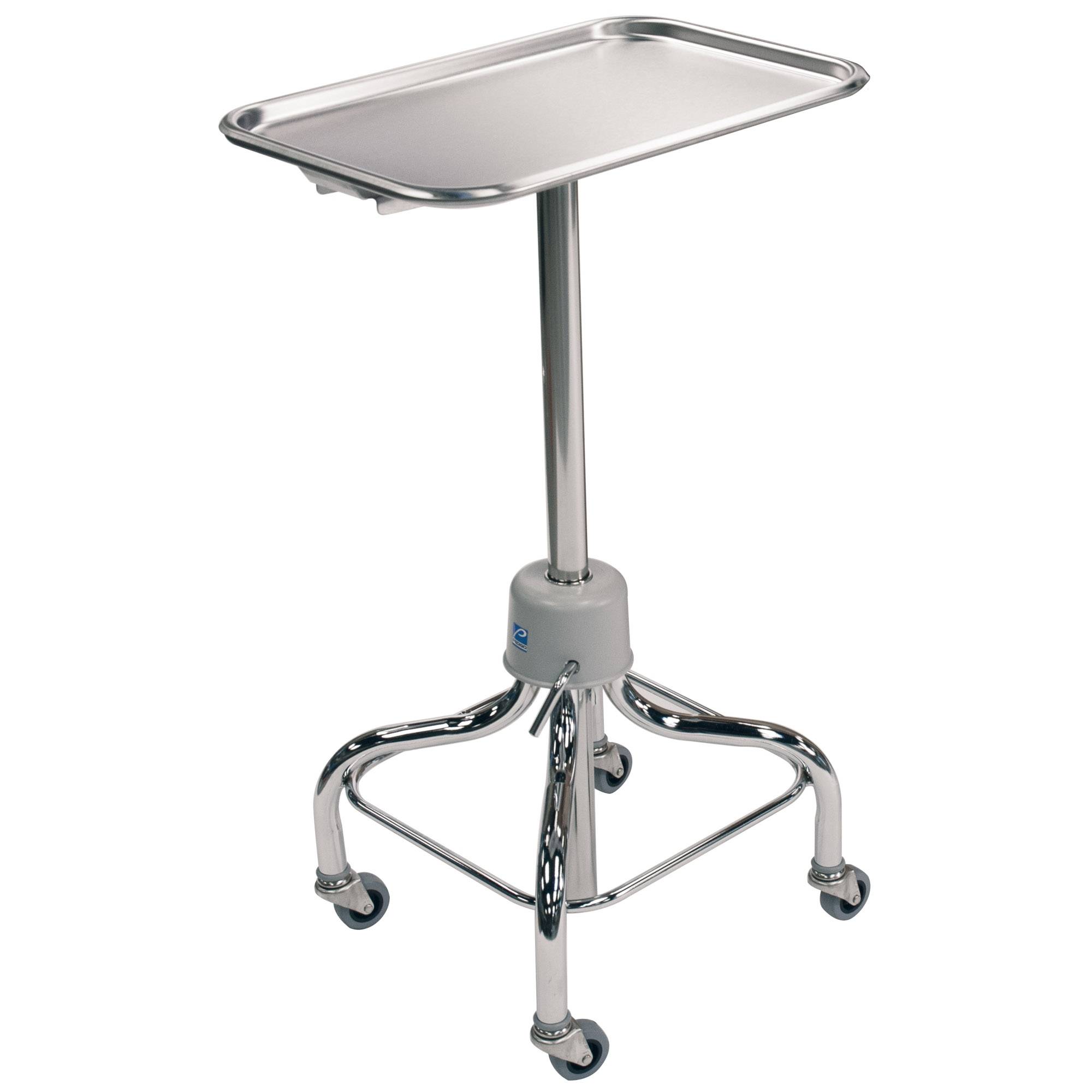 Medical Tray Unit with Chrome Plated Frame SS Tray Pedigo P65