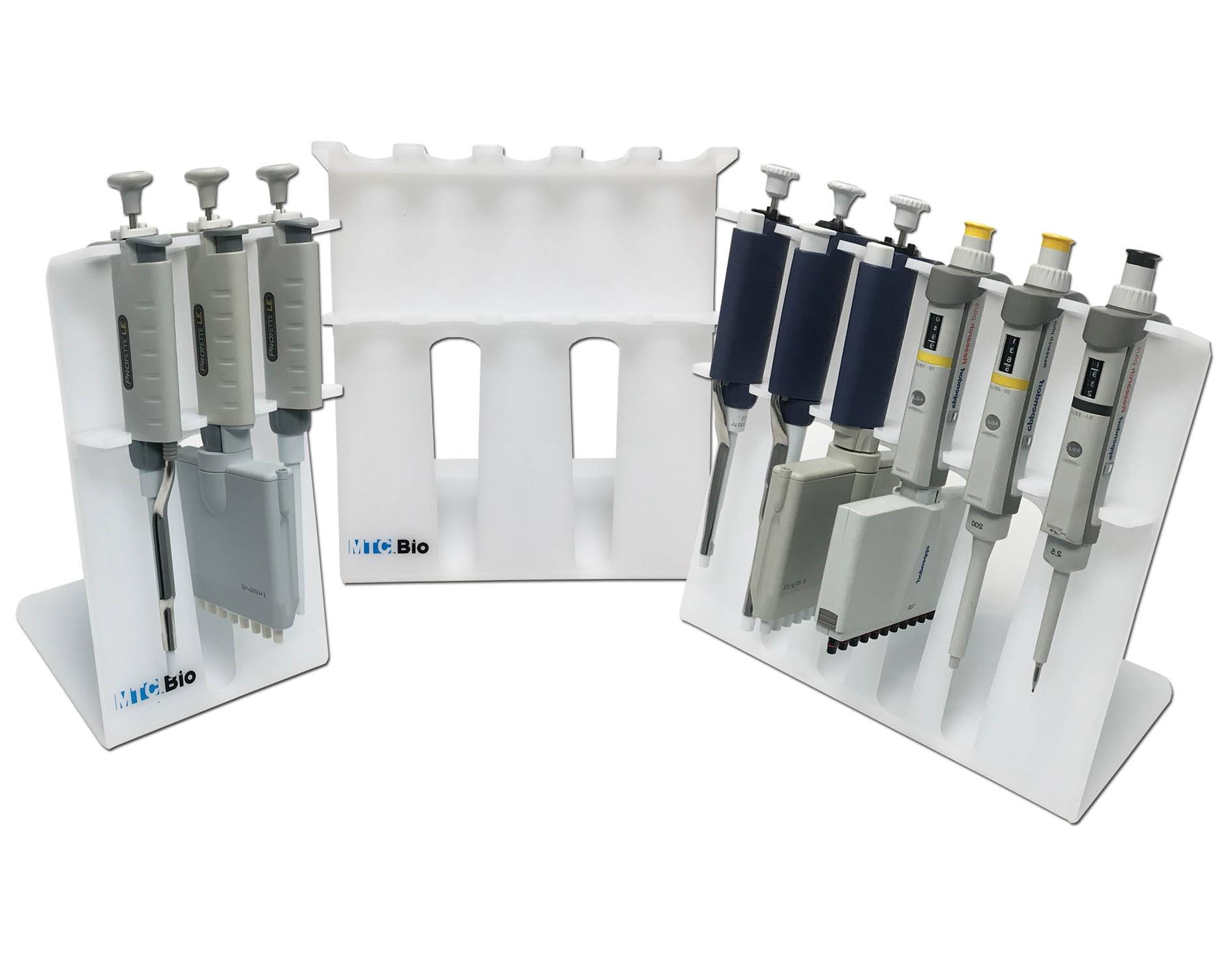 MTC Bio SureStand MultiChannel Capable Acylic Pipette Rack