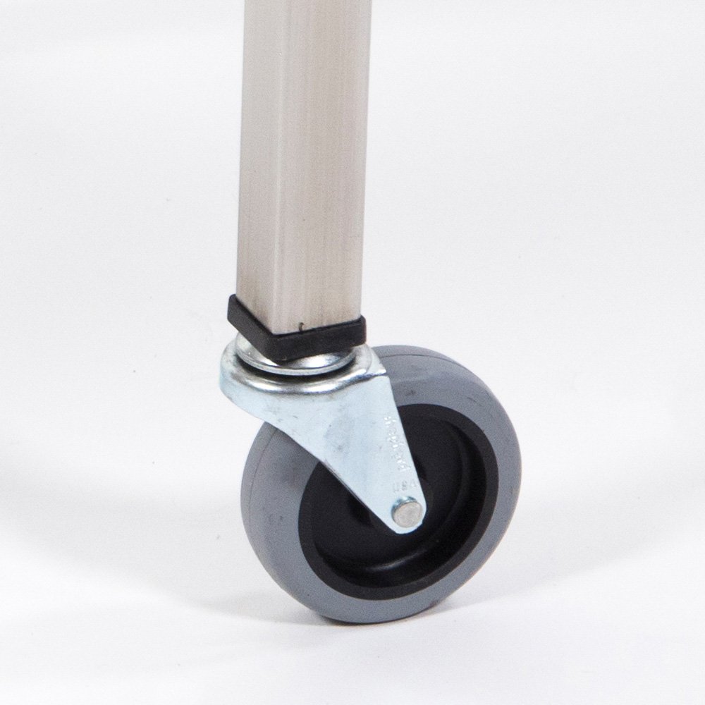 Welded Stainless Steel Instrument Table with Under-Shelf by MCM