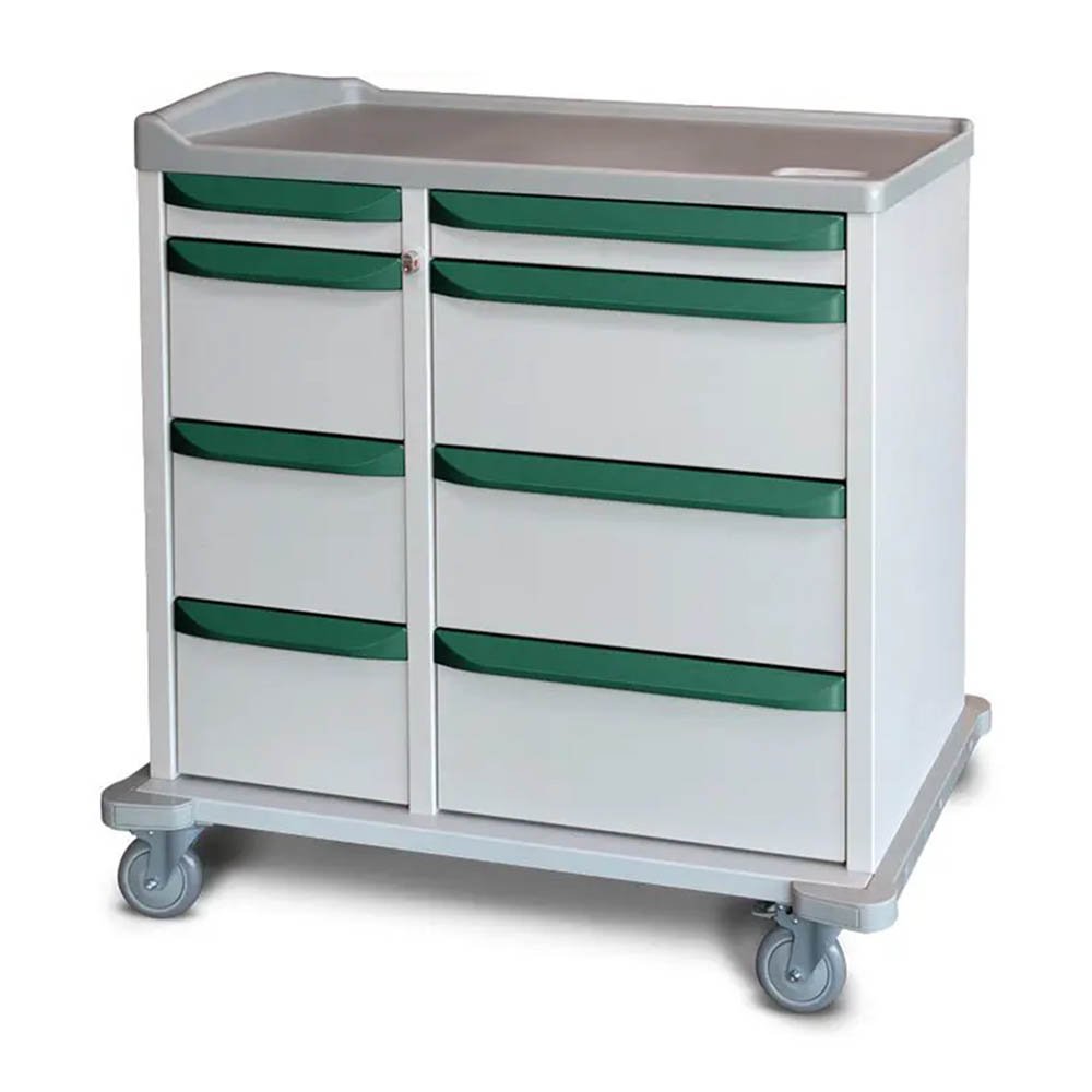 Capsa MSeries M5PC 8Drawer Punch Card Medication Cart