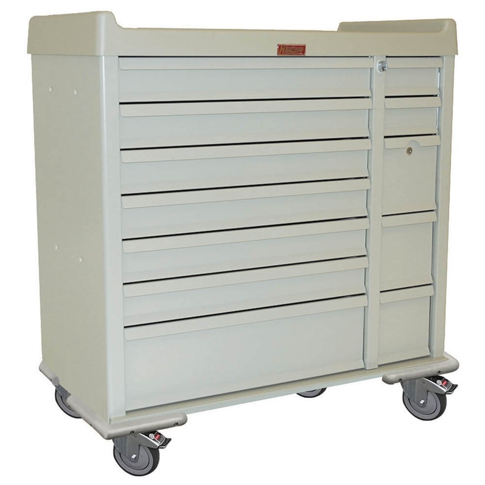 Harloff SL72MD Standard Line 72 Bin MultiDose Medication Cart Key Locks