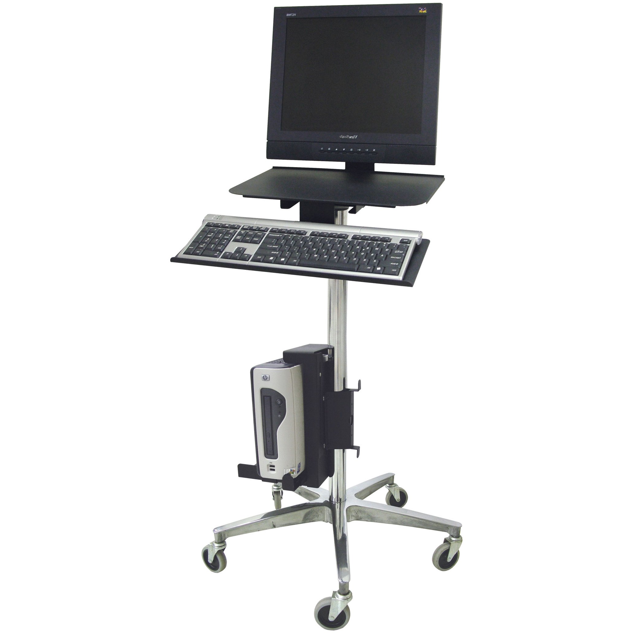 OmniMed Ergo 350713 Computer Transport Stand With Cord Wrap