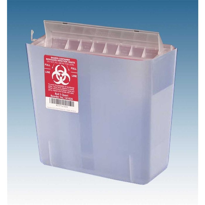 Clear Sharps Container