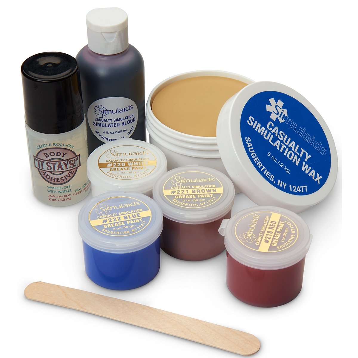 F/X Moulage Casualty & Adhesives, Makeup Tools