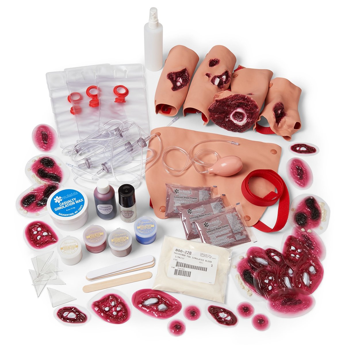 Simulaids PHTLS Wound Moulage Kit