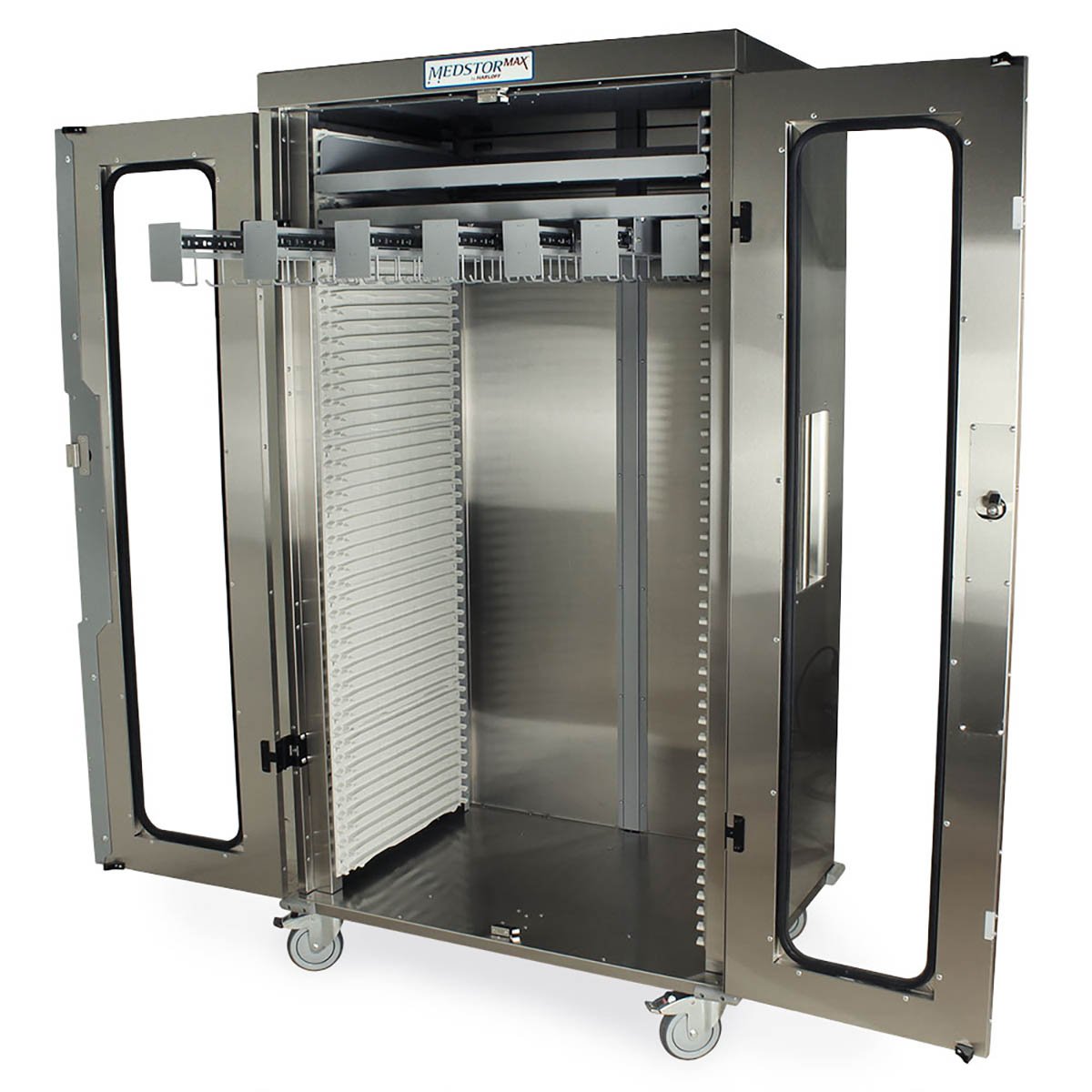 Harloff MSCATH78 Double Column MedStor Max Catheter Storage 7Slide Shelf