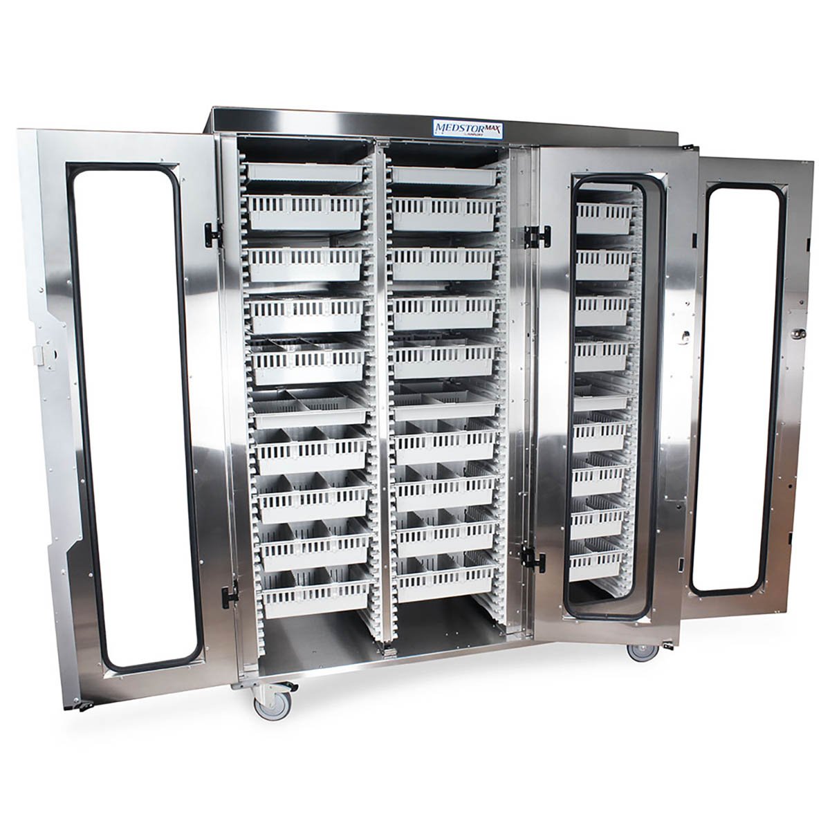 3″ Wire Basket for MedStor Max Cabinets, One Long Divider, 81070-1 - Harloff