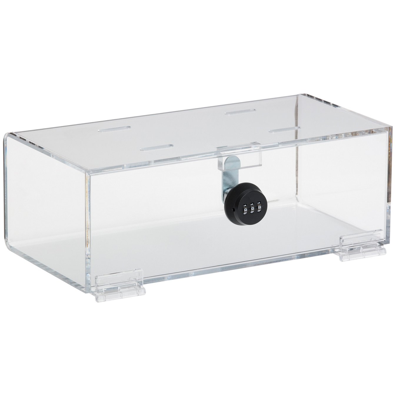 OmniMed 183005 Clear Acrylic Refrigerator Lock Box with Combination Lock