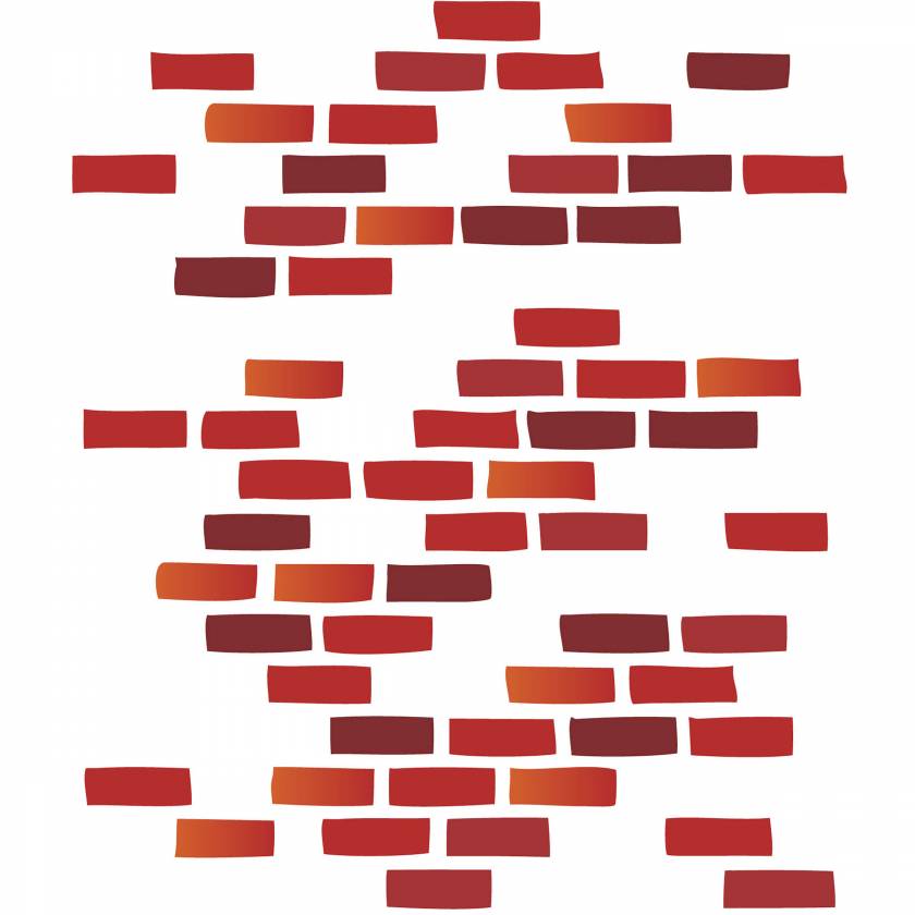 Clinton Wall Sticker - Brick