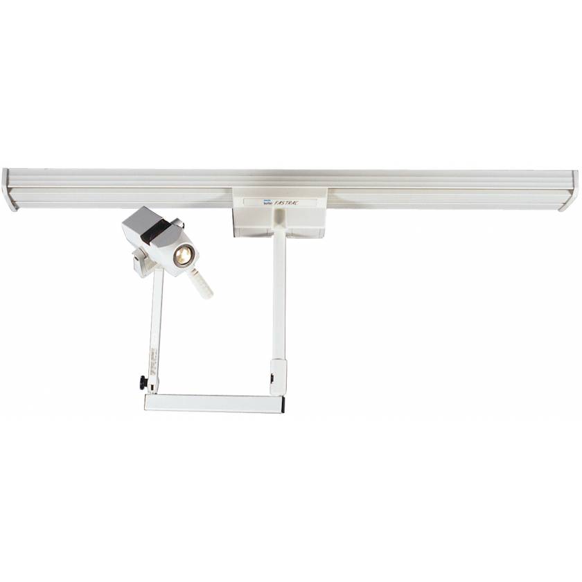 CoolSpot II Single Head on Fastrac Ceiling Mount Exam Light