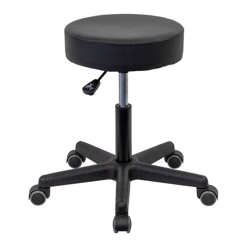 CanDo® 07-7063 Black Pneumatic Stool - Without Back
