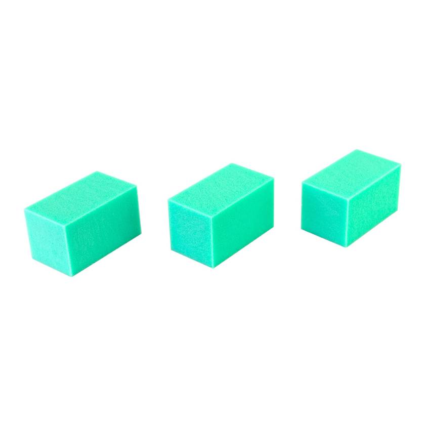 CanDo® 10-2466 Hand Therapy Block, Firm, Green - Pack of 3