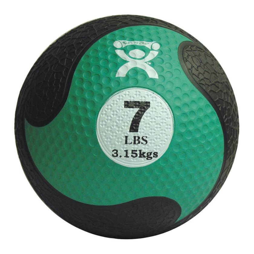 CanDo® 10-3143 Firm Medicine Ball, 9" Diameter - 7 lbs, Green