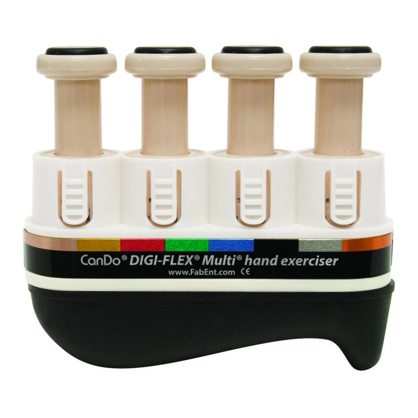 CanDo® 10-3740 Digi-Flex® Multi® Hand and Finger Exerciser Basic Starter Pack - XX-Light Resistance, Tan