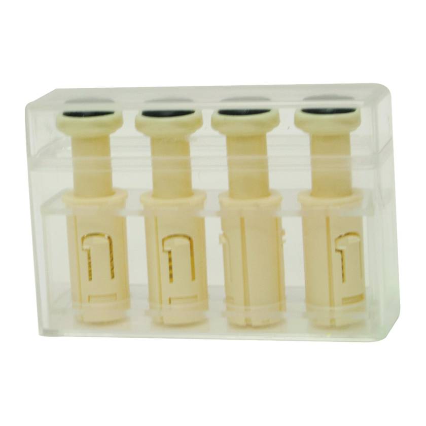 CanDo® 10-3750-4 Snap-In Finger Button for Digi-Flex® Multi® Hand and Finger Exerciser, Pack of 4 - XX-Light Resistance, Tan