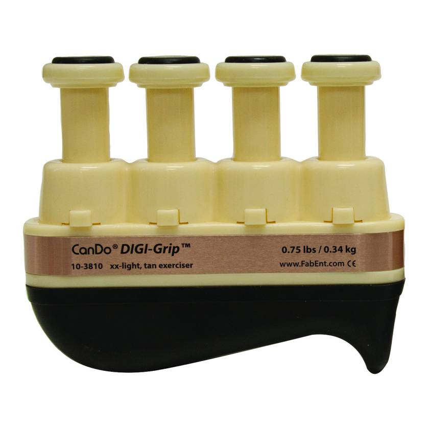 CanDo® 10-3810 Digi-Grip™ Hand and Finger Exerciser - XX-Light Resistance, Tan