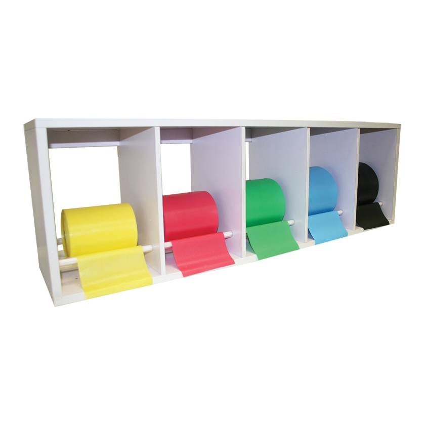 CanDo® 10-5104 Universal Exercise Band Rack, Plastic - 5 Rolls Capacity
