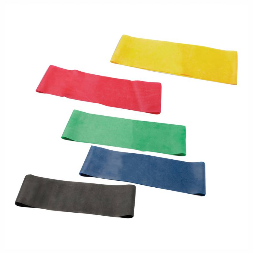 CanDo® 10-5259 Latex Exercise Band Loop, 10" Long - 5-Piece Set