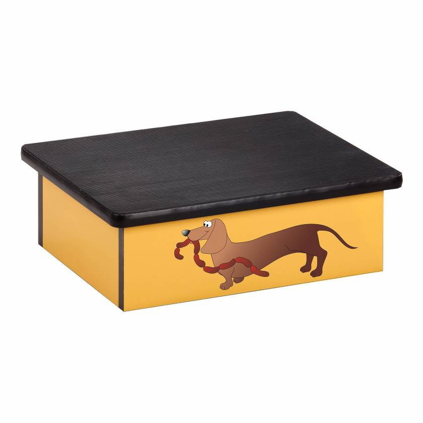 Clinton 10 AC 2 Sausage Dog Graphic Pediatric Laminate Step Stool