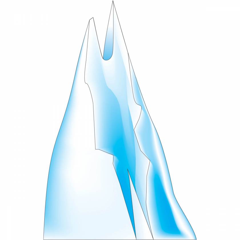 Clinton Wall Sticker - Ice Mountain 1