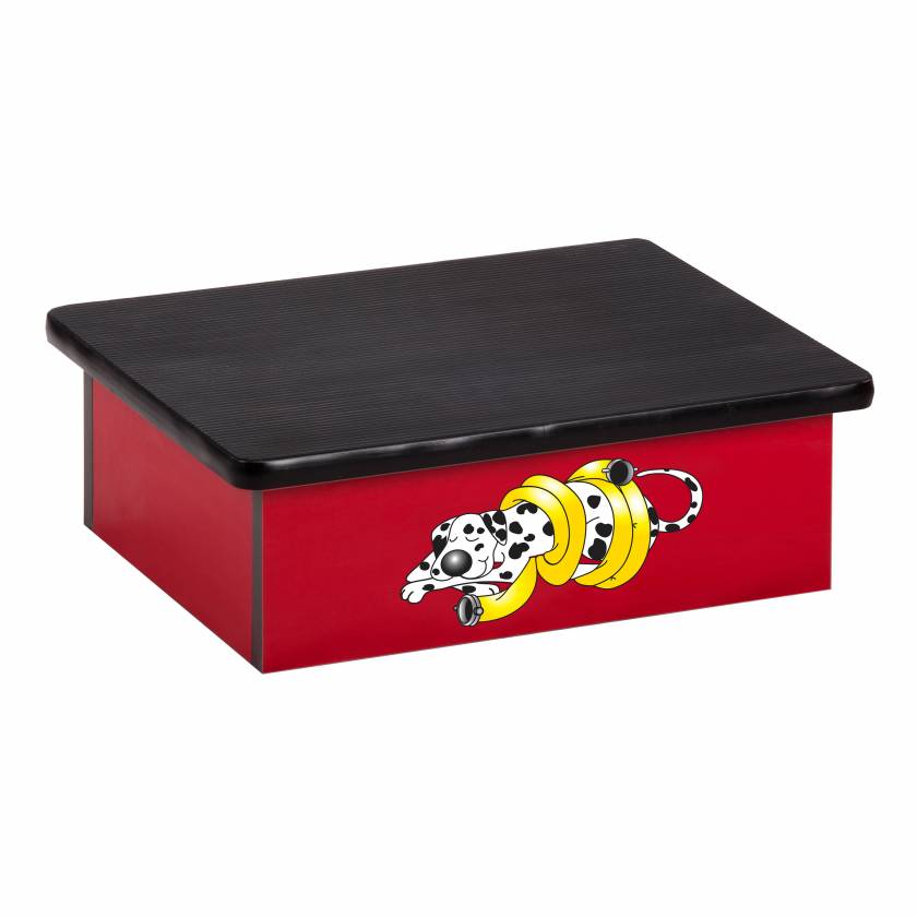 Clinton Pediatric Laminate Step Stool - Dalmatian Graphic on Red