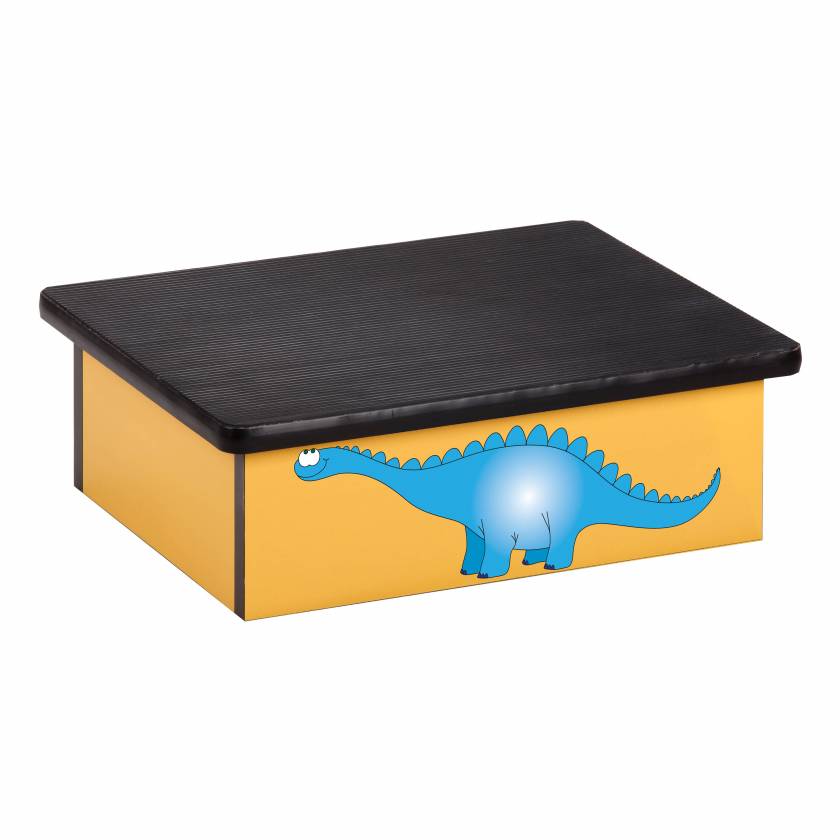 Clinton Pediatric Laminate Step Stool - Dino Days Graphic on Yellow