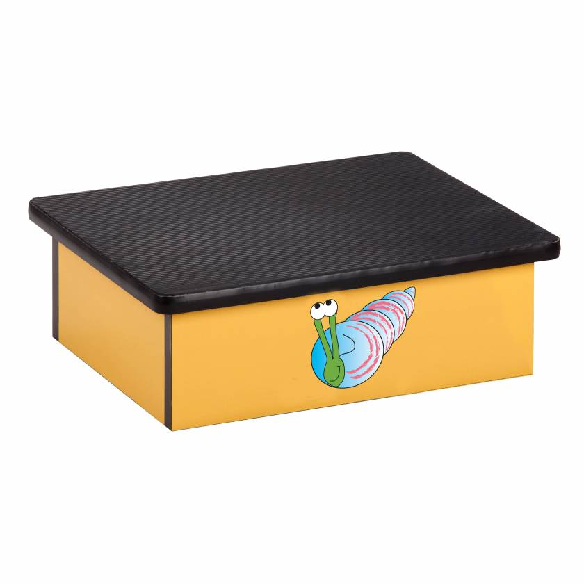 Clinton Pediatric Laminate Step Stool - Ocean Snail Graphic on Yellow