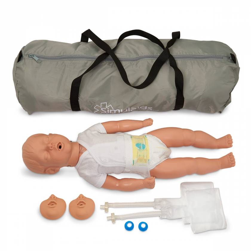 Simulaids Kevin Infant CPR Manikin with Carry Bag - Light