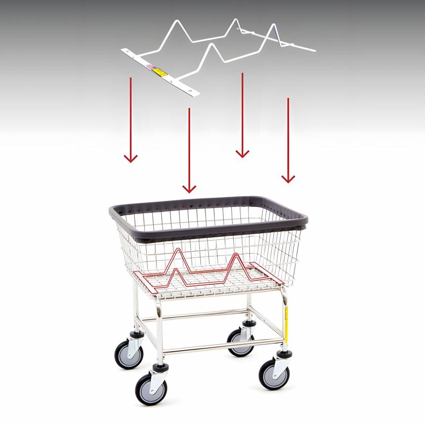 R&B Wire 100BSKINSRT "No-Ride" Device for 100 Series Laundry Cart (Laundry Cart is Sold Separately)
