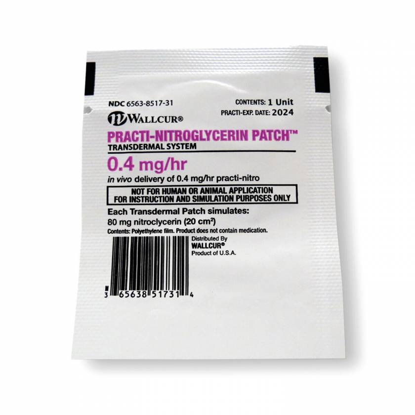 Wallcur 1025022 practi nitroglycerin patch